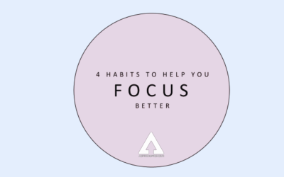 4 Habits to Help You Focus Better